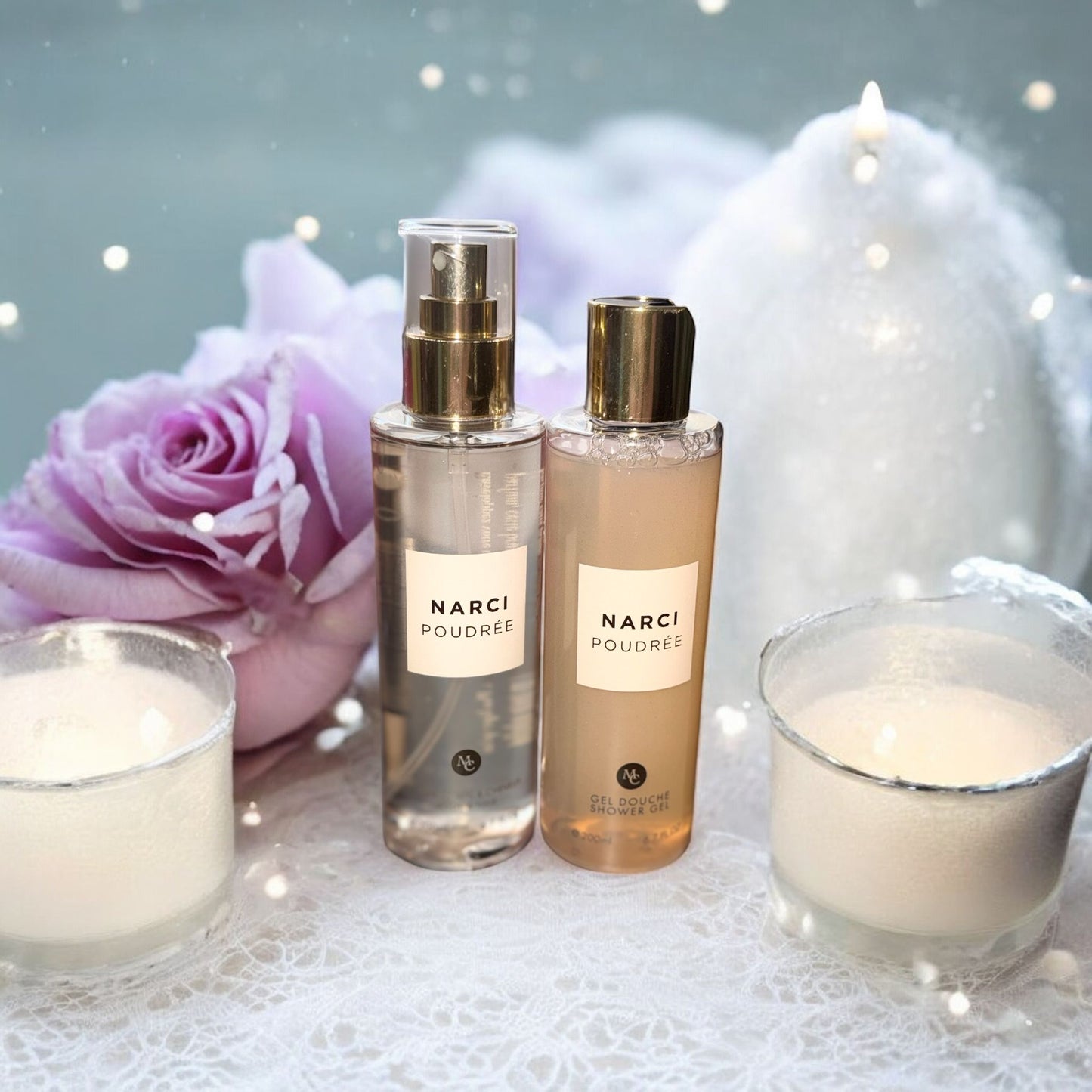 Duo brume & gel douche inspiration Narciso poudré
